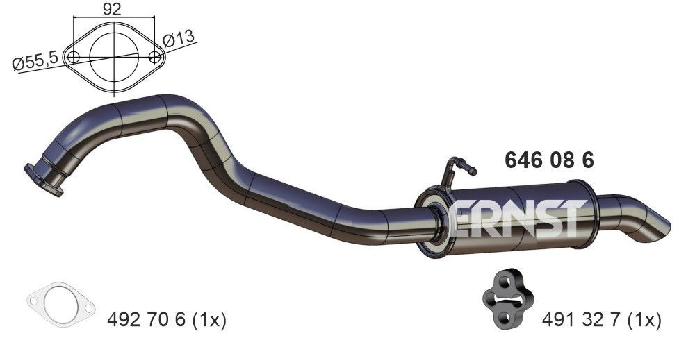 Compre Silenciador, parte traseira KIA Sorento 1