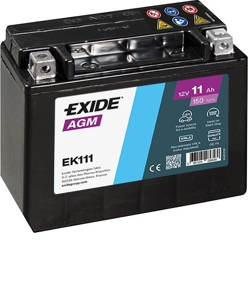 EK111 Exide Bateria recarregável (PILHA)