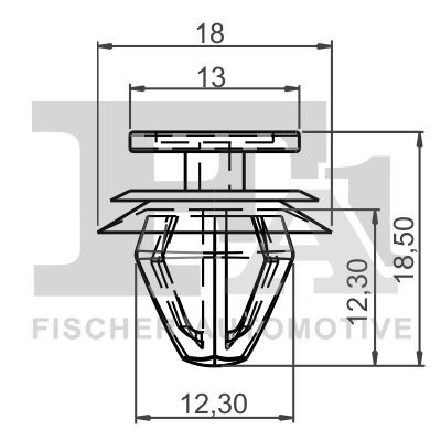 Cápsula (prendedor) de fixação de revestimento de tampa de porta-malas Citroen C4 II B7