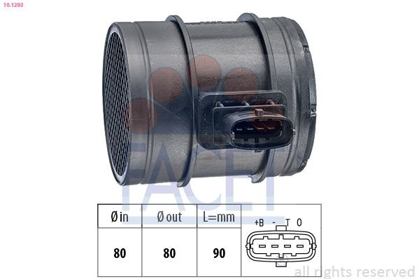 Sensor de fluxo (consumo) de ar, medidor de consumo M.A.F. - (Mass Airflow) Magneti Marelli AMMQ19755 preço, a partir de 108,76 USD