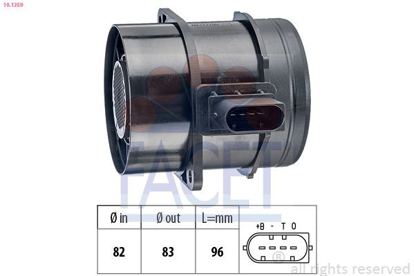 F00C2G7006 VAG Sensor de fluxo (consumo) de ar, medidor de consumo M.A.F. - (Mass Airflow)