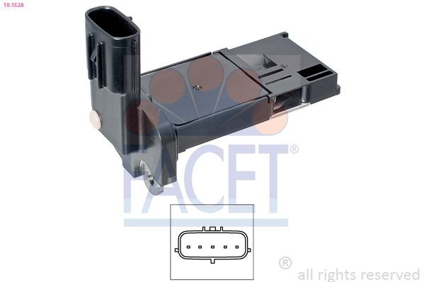 97697 NGK Sensor de fluxo (consumo) de ar, medidor de consumo M.A.F. - (Mass Airflow)