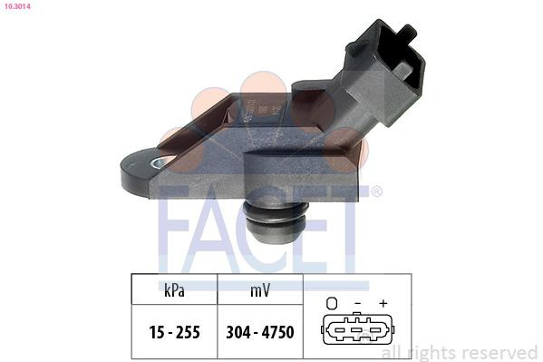 4773800 General Motors Sensor de pressão no coletor de admissão, MAP