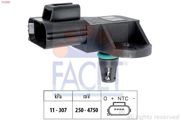 Compre 6C119F479AB VAG Sensor de pressão no coletor de admissão, MAP