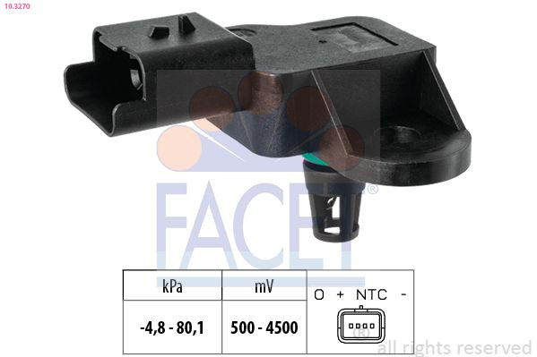 182735 Cargo Sensor de pressão no coletor de admissão, MAP