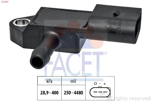 103327 Facet Sensor de pressão no coletor de admissão, MAP