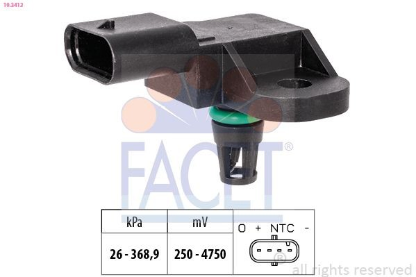 Sensor de temperatura da mistura de ar para Peugeot 508 SW II FC, FJ, F4