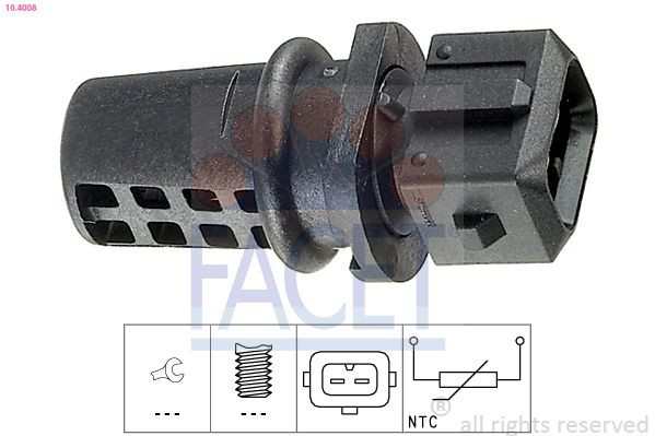 104008 Facet Sensor de temperatura da mistura de ar