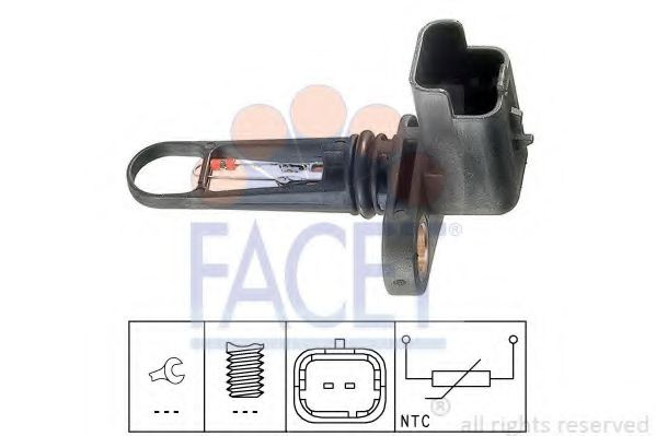 Sensor de temperatura da mistura de ar para Ford Fiesta VAN 