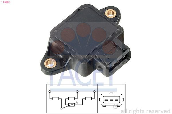 3451671 Volvo Sensor de posição da válvula de borboleta (potenciômetro)
