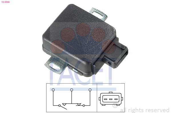Sensor de posição da válvula de borboleta (potenciômetro) B63018911 Hyundai/Kia