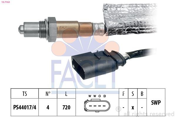 Sonda lambda, sensor de oxigênio Seat Ibiza II 6K1