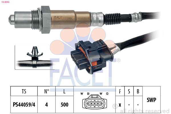 855422 General Motors Sonda lambda, sensor de oxigênio até o catalisador