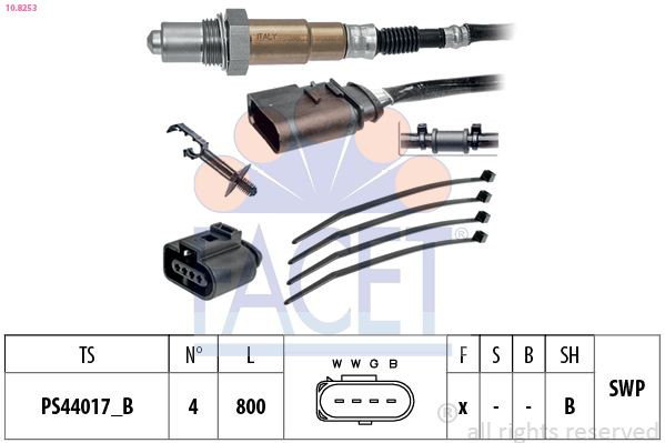 06A906262BB Lamborghini Sonda lambda, sensor de oxigênio depois de catalisador