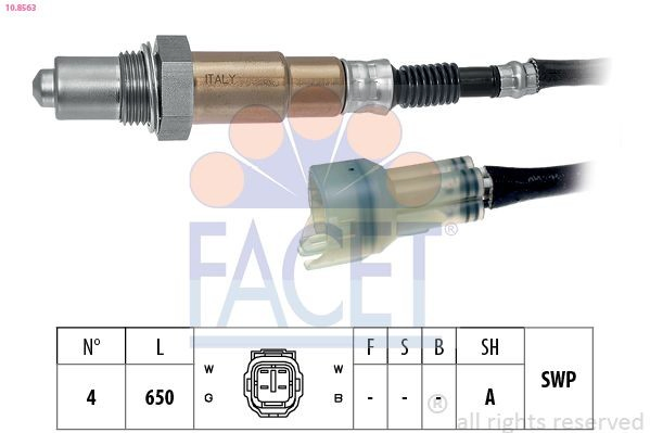 95507971 General Motors Sonda lambda, sensor de oxigênio até o catalisador