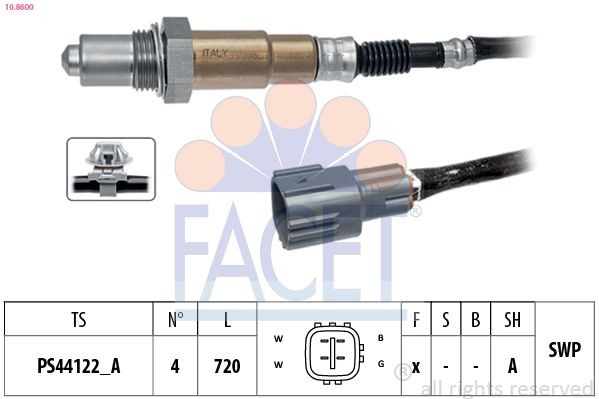 Sonda lambda, sensor de oxigênio para Toyota Avensis II T25
