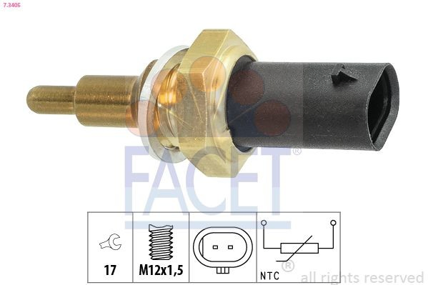 Sensor de temperatura do fluido de esfriamento (de ativação de ventilador do radiador) para BMW X5  E70