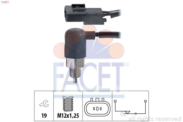 Sensor de ativação das luzes de marcha à ré para Hyundai Atos  MX