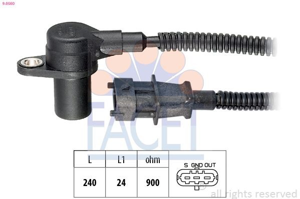 Sensor de posição (de revoluções) de cambota para KIA Sorento I JC