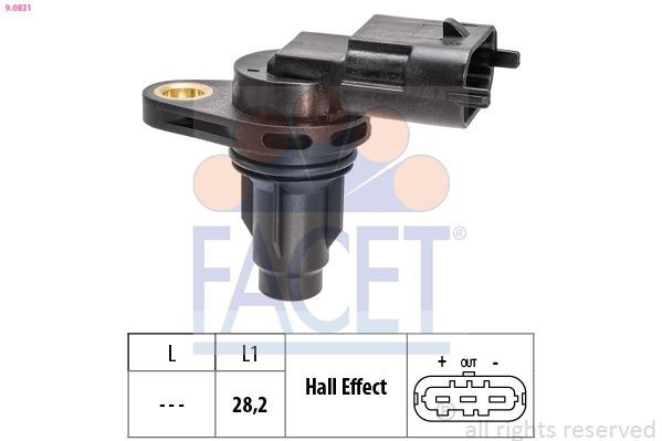 Sensor de posição da árvore distribuidora para Hyundai I20 ACTIVE IB, GB