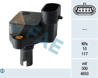 15066 FAE Sensor de pressão no coletor de admissão, MAP