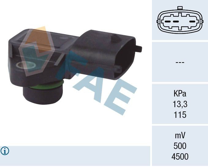 15125 FAE Sensor de pressão no coletor de admissão, MAP