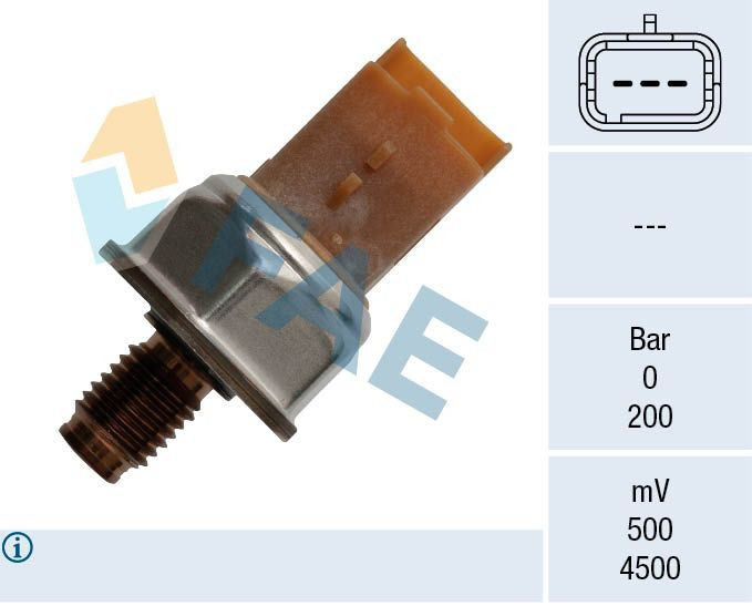  Sensor de pressão de combustível Citroen C4 SPACETOURER monovolume (3D) (2018 - 2026) SPACETOURER