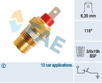  Sensor de temperatura do fluido de esfriamento Hyundai H-1 STAREX Starex ônibus (2001 - 2004) Starex