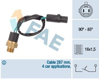 Compre Sensor de temperatura do fluido de esfriamento (de ativação de ventilador do radiador) Hyundai Sonata 2