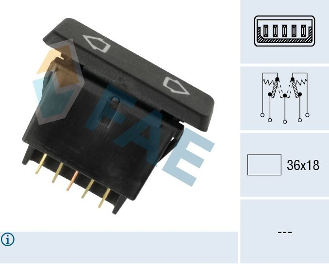655121 Peugeot/Citroen Unidade de botões dianteira esquerda de controlo de elevador de vidro