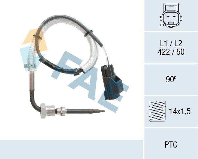 68067 FAE Sensor de temperatura dos gases de escape (GE), depois de catalisador