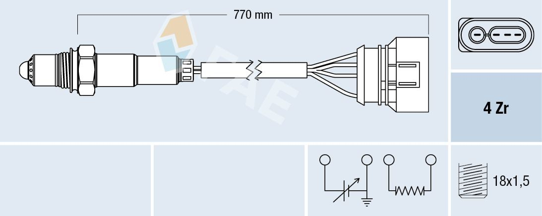 Sonda lambda, sensor de oxigênio para Volkswagen Sharan I 7M8, 7M9, 7M6