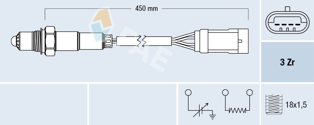 Sonda lambda, sensor de oxigênio para Renault Megane I BA0, BA1
