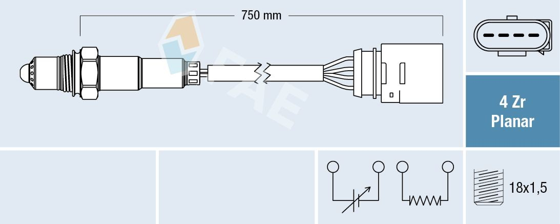 06A906262BB Lamborghini Sonda lambda, sensor de oxigênio depois de catalisador