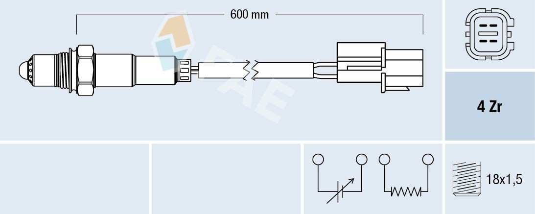 Compre Sonda lambda, sensor de oxigênio Chevrolet Aveo 1