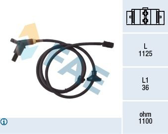 78001 FAE Sensor ABS traseiro