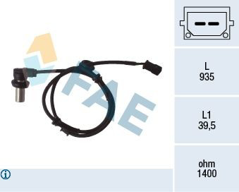 78071 FAE Sensor ABS traseiro