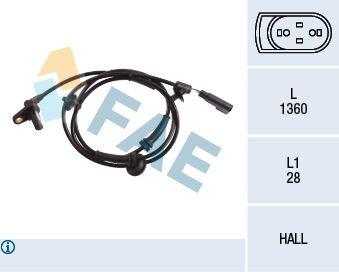 78216 FAE Sensor dianteiro de ABS