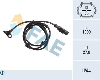 78245 FAE Sensor dianteiro de ABS