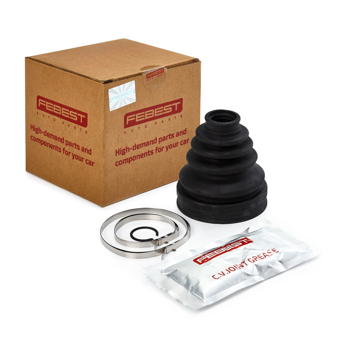 Bota de proteção externa de junta homocinética do semieixo dianteiro para Toyota Land Cruiser  J12