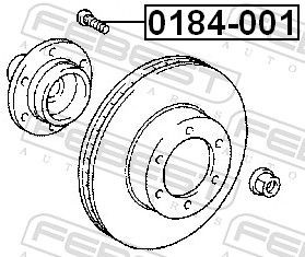 Prego de roda dianteiro Febest 0184001 preço, a partir de 2,78 USD