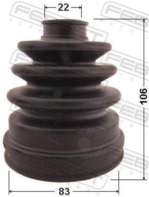  Bota de proteção interna de junta homocinética do semieixo dianteiro Nissan Almera I hatchback (N15) (1995 - 2000) I