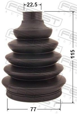  Bota de proteção externa de junta homocinética do semieixo dianteiro Nissan Almera CLASSIC sedan (B10RS) (2006 - 2012) CLASSIC