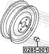 Porca de roda Febest 0285001 preço, a partir de 4,91 USD