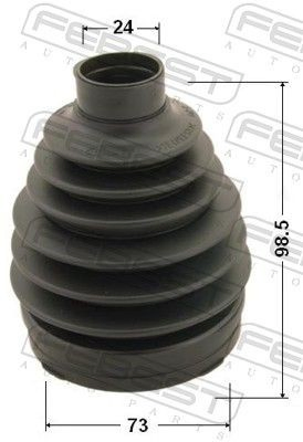 Bota de proteção externa de junta homocinética do semieixo dianteiro Febest 0817PB13 preço, a partir de 17,59 USD