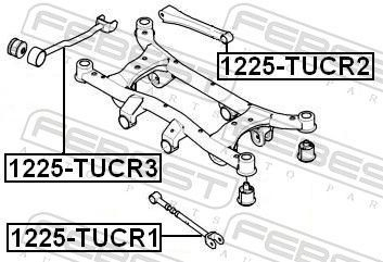 Barra transversal de suspensão traseira Febest 1225TUCR2 preço, a partir de 40,23 USD