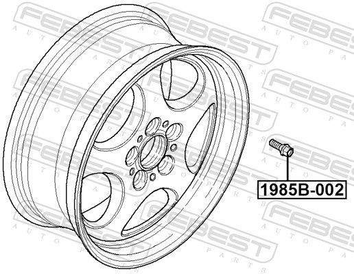 Parafuso de roda BMW X5  E70