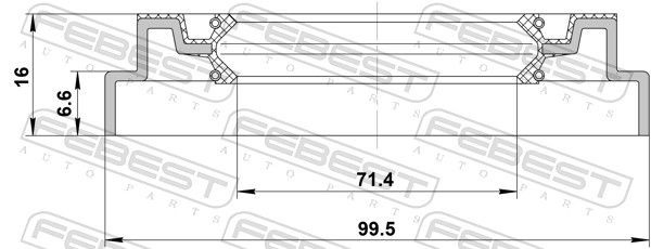 Bucim externo de cubo dianteiro Febest 95QDS73990716X preço, a partir de 10,73 USD