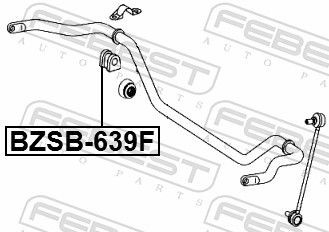 Bucha de estabilizador dianteiro Febest BZSB639F preço, a partir de 7,51 USD