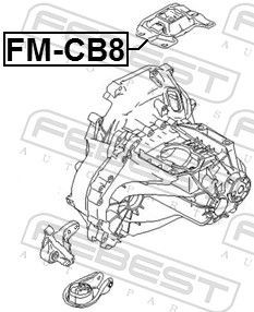 Coxim (suporte) esquerdo superior de motor Febest FMCB8 preço, a partir de 28,54 USD